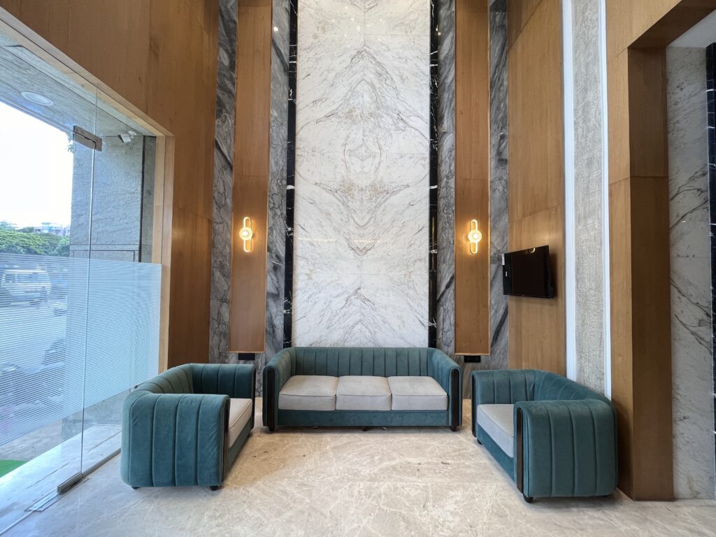 hotels in BKC Mumbai with modern seating
